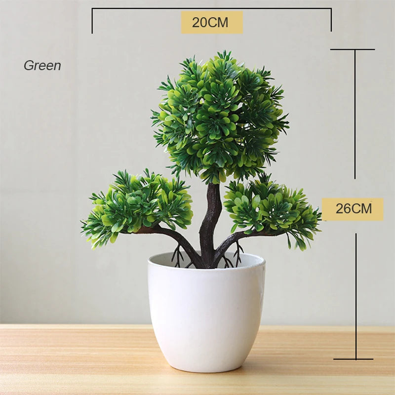 plante artificielle en pot pour décoration de bureau et jardin - vue 7 sur 45