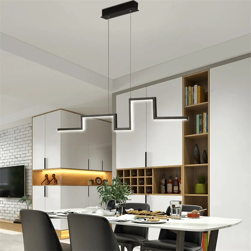 lustre géométrique post-moderne nordique led pour restaurant