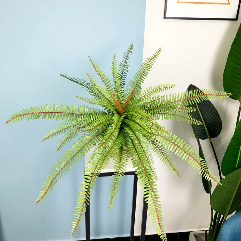 grande fougère artificielle palmier pour décoration extérieure tropicale - vue 6 sur 8