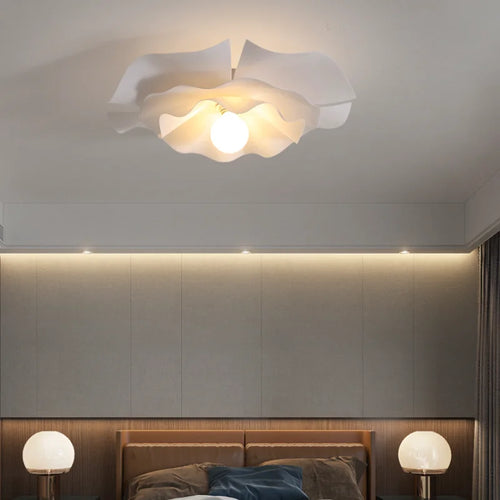 plafonnier led design nordique moderne en acrylique à fleurs décoratif - vue 3 sur 9