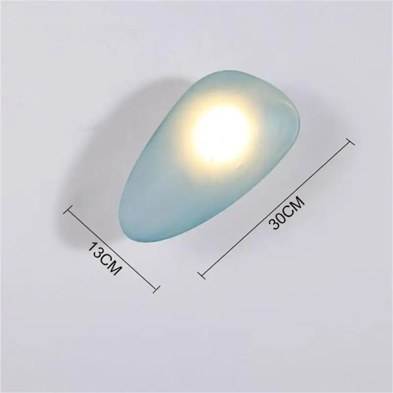 applique murale led galets verre moderne déco intérieur hotel couloir plafonnier éclairage - vue 14 sur 22