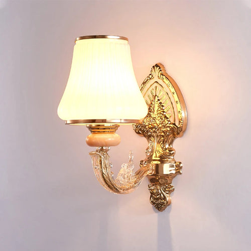 applique murale à led design nordique en verre pour intérieur décoratif - vue 4 sur 9