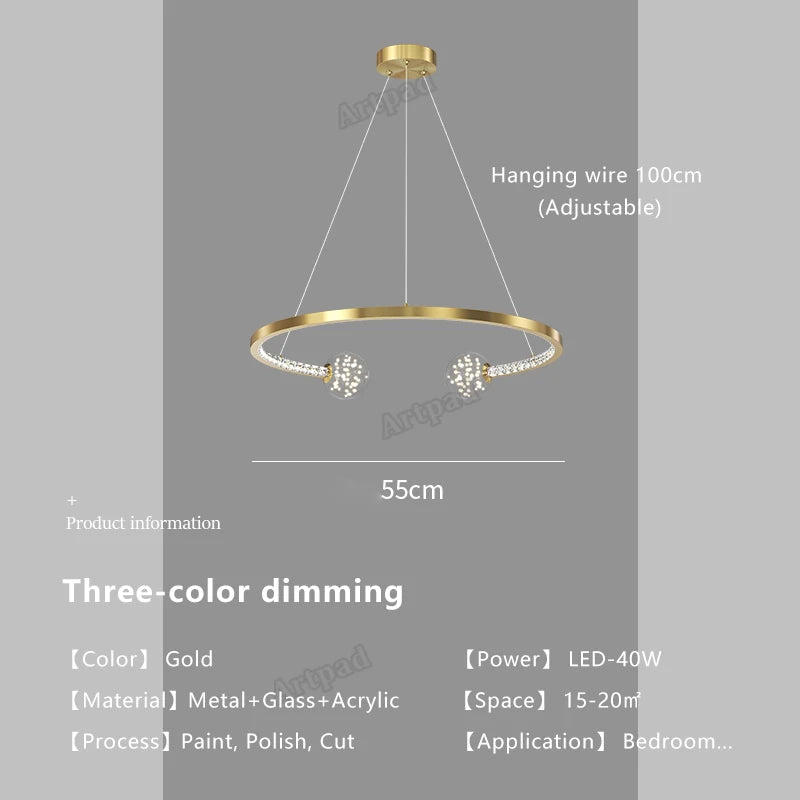 suspension en verre de luxe pour intérieur élégant - vue 11 sur 12