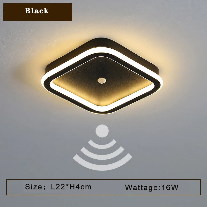 plafonnier led avec détecteur de mouvement pir idéal pour intérieur - vue 6 sur 14
