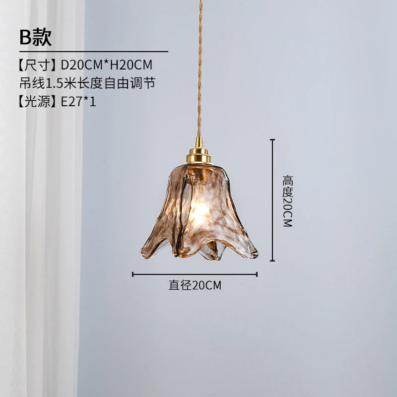 suspension en verre rétro style industriel pour intérieur décoratif - vue 10 sur 11