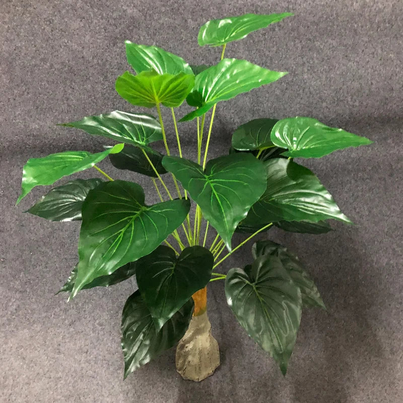 grandes plantes artificielles avec feuilles de palmier décoratives - vue 6 sur 12