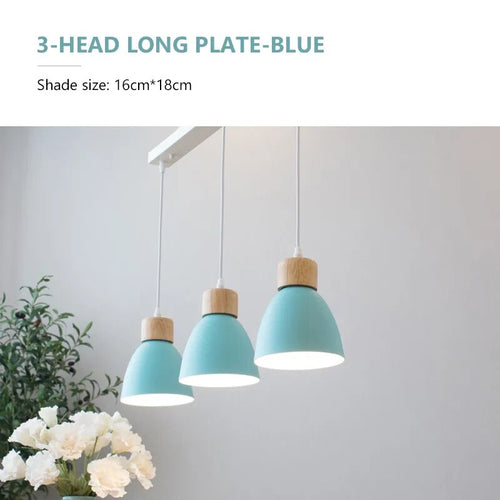 Lustre nordique bois 3 têtes décor - vue 17 sur 26
