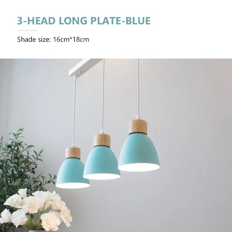 Lustre nordique bois 3 têtes décor - vue 17 sur 26