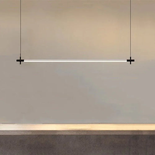 Suspension simples lampe de salle à manger lampes LED de cuisine pour la maison lampe suspendue table à manger longue lampe à bande éclairage minimaliste - vue 3 sur 7