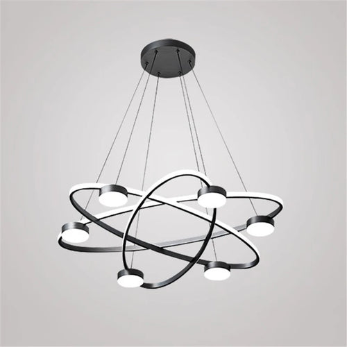 suspension led post-modernes en acrylique design nordique - vue 2 sur 8