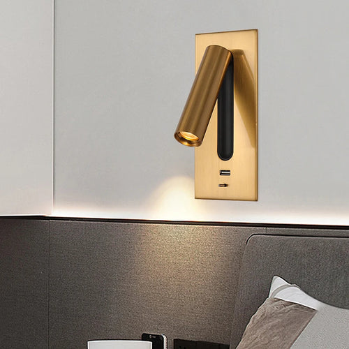 applique murale led multifonction avec chargeur usb intégré - vue 2 sur 14