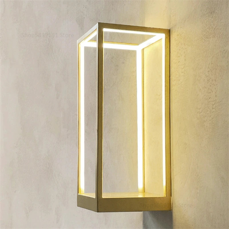 applique murale led moderne cube créatif décoration murale - vue 6 sur 7