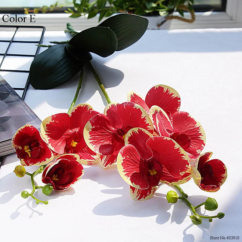 orchidée en latex luxe pour décoration mariage et événements - vue 12 sur 26