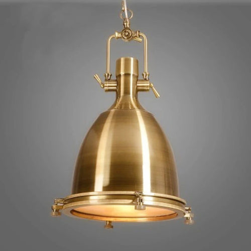 Suspension industriel Vintage en verre E27 - vue 2 sur 10
