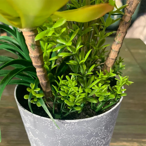 cactus tropical artificiel pour décoration de bureau - vue 7 sur 12