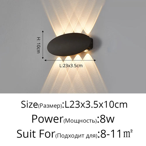 applique murale led moderne imperméable pour extérieur minimaliste - vue 14 sur 18
