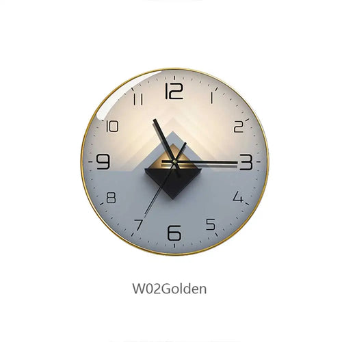 horloge murale en verre design moderne créatif géométrique décorative - vue 18 sur 18
