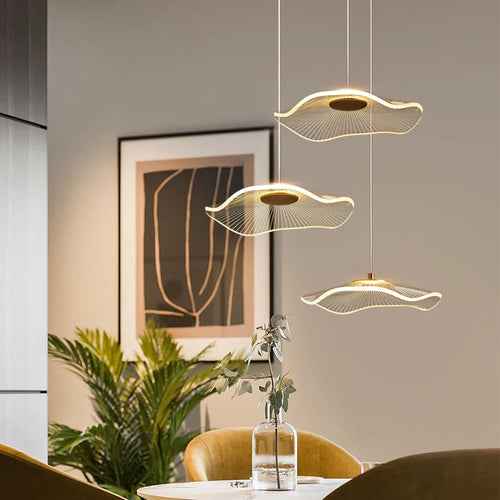 lustre nordique en acrylique design créatif pour espaces élégants - vue 3 sur 12