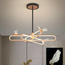 lustre nordique de luxe libellule led rétractable moderne