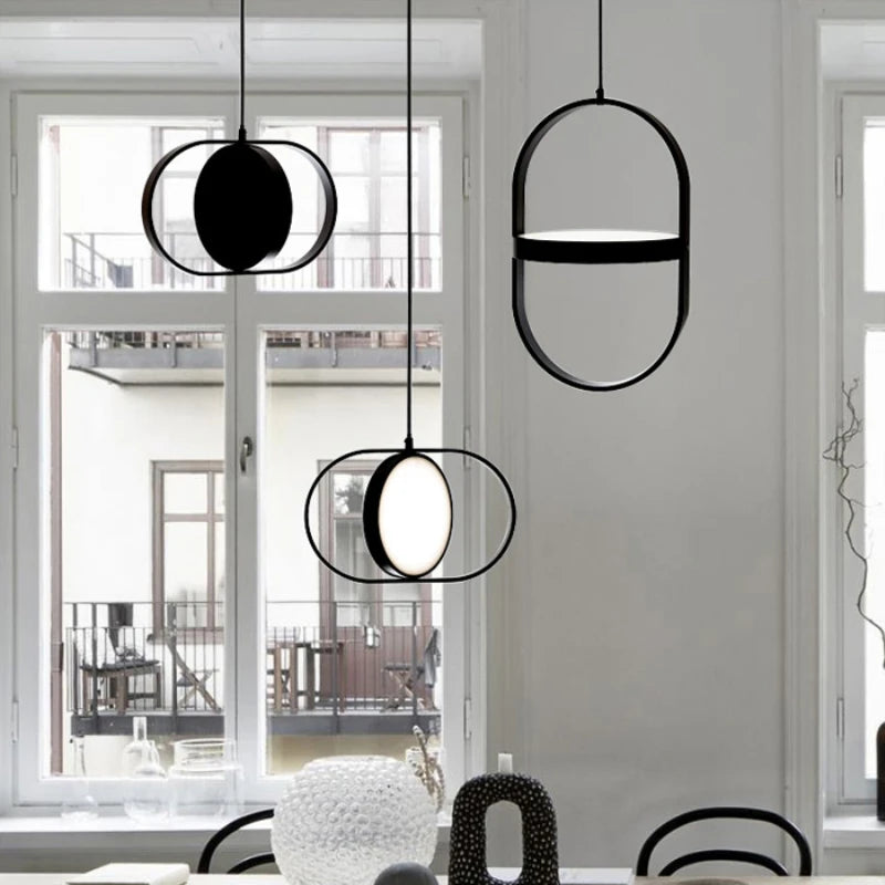 suspension led rotative design pour café bar restaurant et hall - vue 4 sur 14