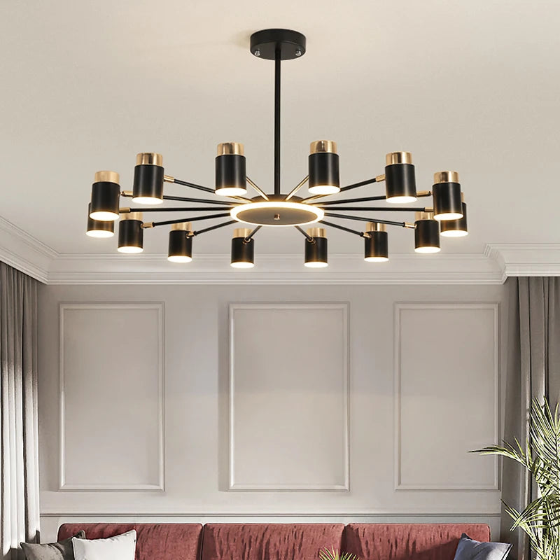lustre nordique moderne pour éclairage intérieur décoratif - vue 4 sur 11