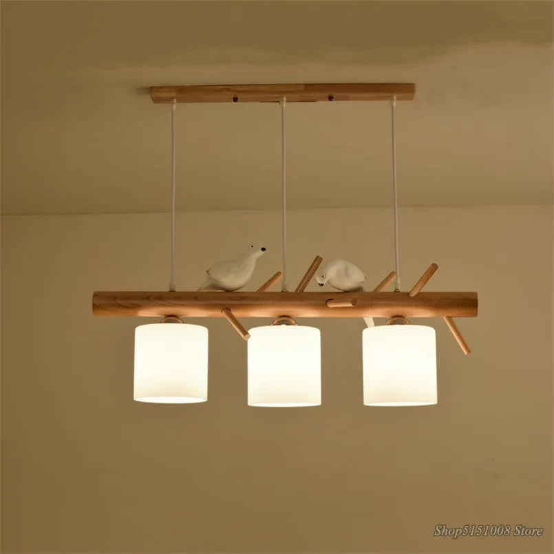 suspension en bois style nordique et japonais - vue 4 sur 8