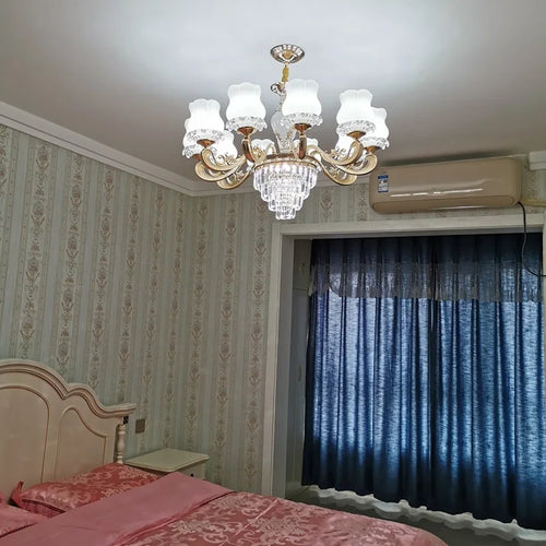 lustre moderne en cristal pour un éclairage élégant et raffiné - vue 7 sur 12