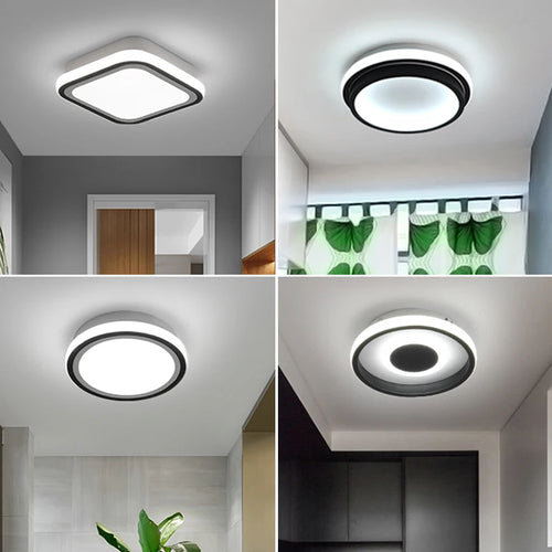 plafonnier led moderne pour intérieur nordique luminaire - vue 2 sur 12