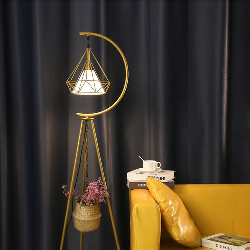 lampadaire led moderne en fer forgé design nordique élégant - vue 7 sur 8