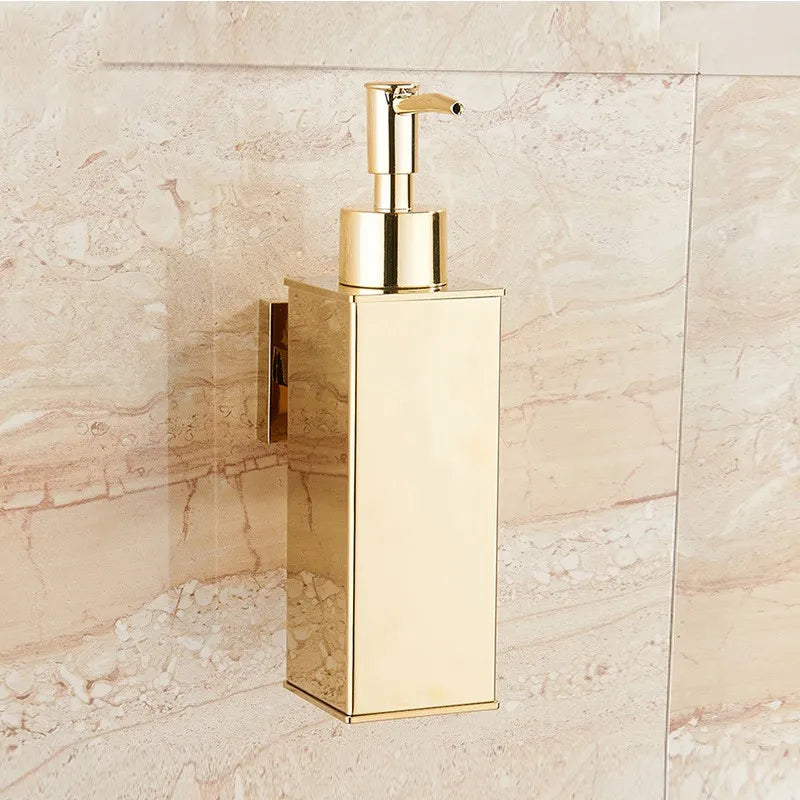 distributeur de savon liquide mural en acier inoxydable pour gel douche - vue 2 sur 18