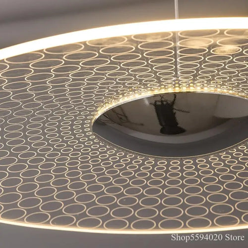 lustre led moderne en acrylique pour éclairage intérieur - vue 4 sur 11