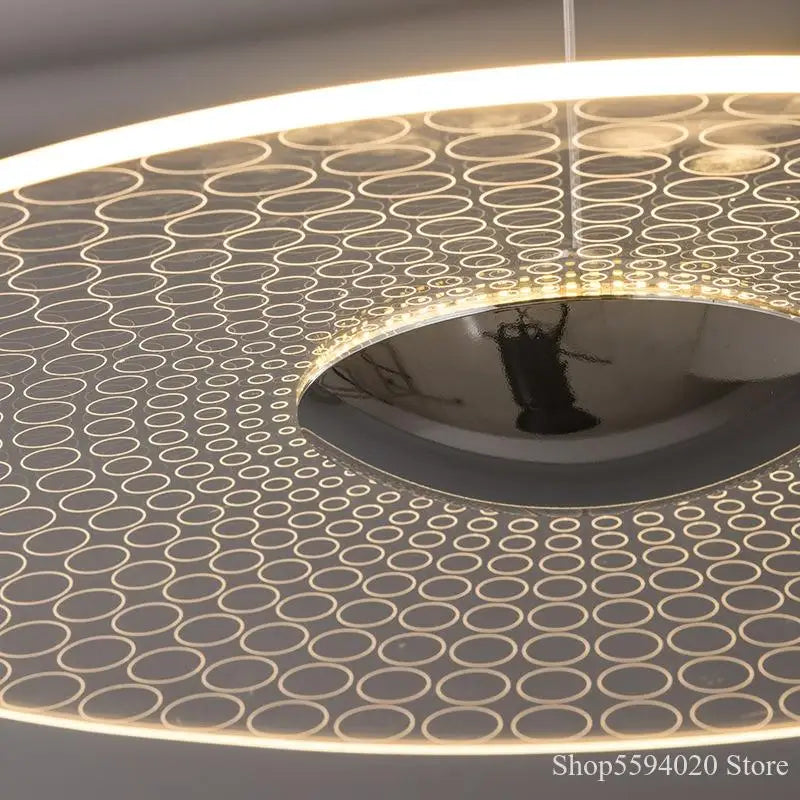 lustre led moderne en acrylique pour éclairage intérieur - vue 4 sur 11