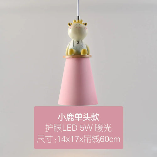 lustre créatif dessin animé animal pour chambre d'enfants - vue 11 sur 11