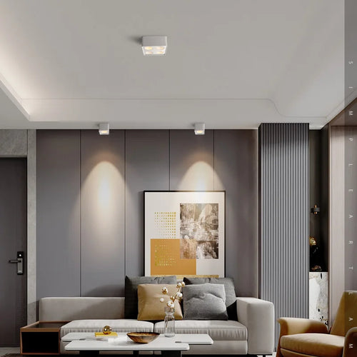 spot carré en surface anti-éblouissement cri élevé luminaire principal - vue 2 sur 4