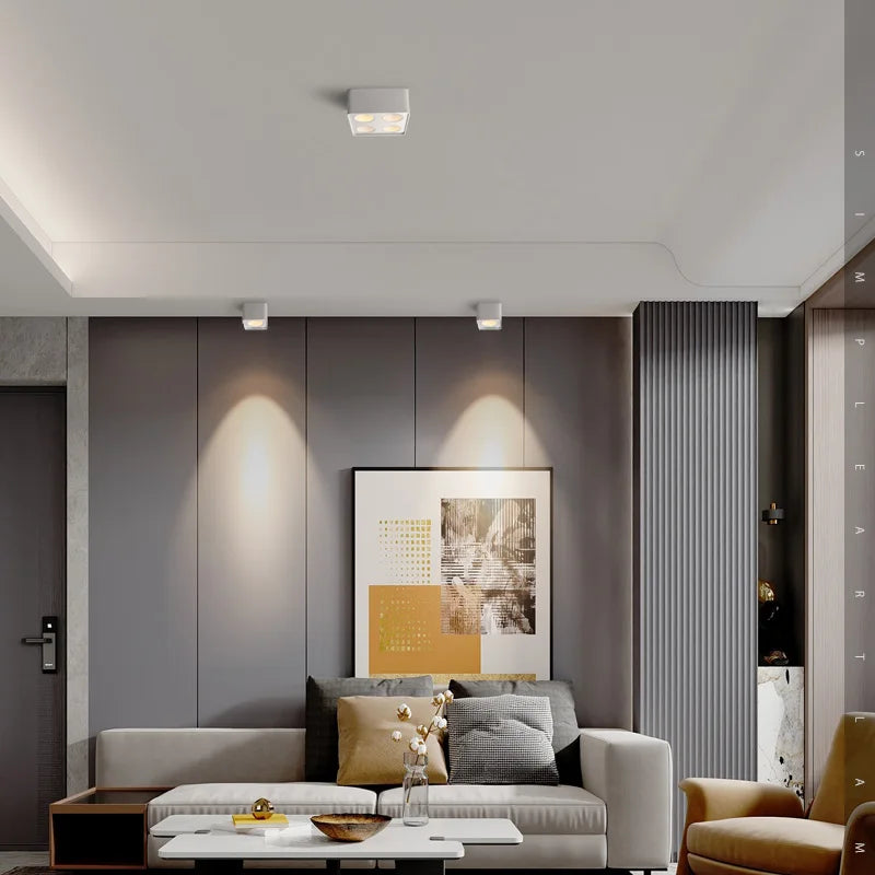 spot carré en surface anti-éblouissement cri élevé luminaire principal - vue 2 sur 4