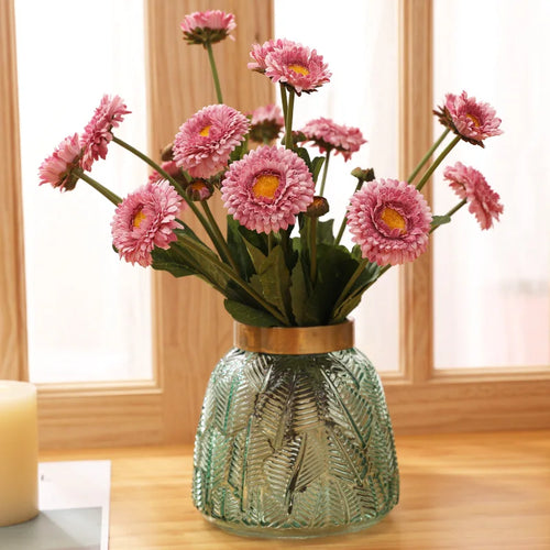fleurs de calendula artificielles pour décoration de mariage et fête - vue 5 sur 12