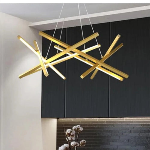 lustre led moderne design minimaliste pour intérieur élégant - vue 3 sur 10