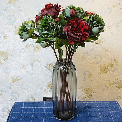 branche de fleurs artificielles de pivoine pour décoration élégante - vue 9 sur 13
