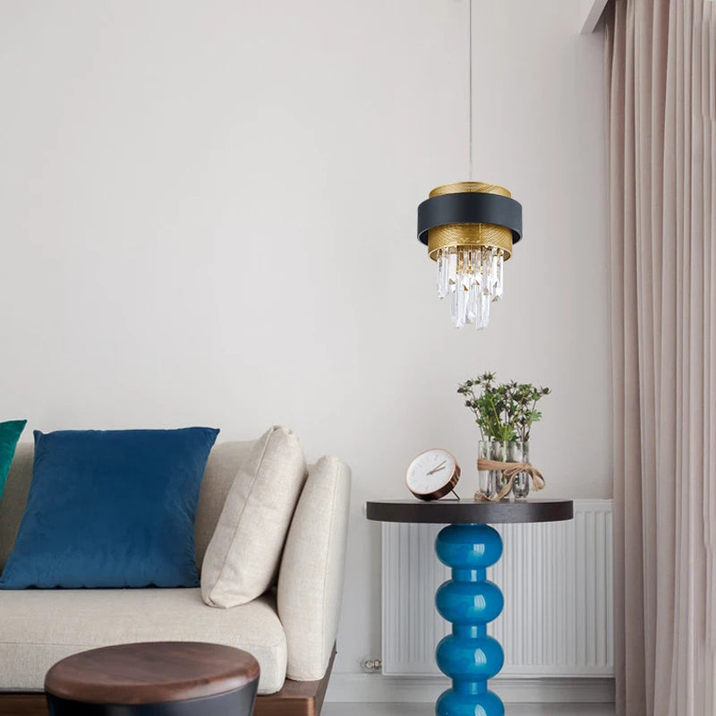 lustre en cristal de luxe design postmoderne pour intérieur élégant - vue 4 sur 7