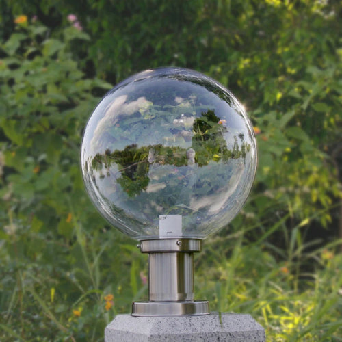 lampe pilier extérieure boule décorative pour éclairage jardin - vue 4 sur 9