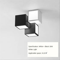 plafonnier carré créatif lumières led modernes décoration simple lustre luminaire