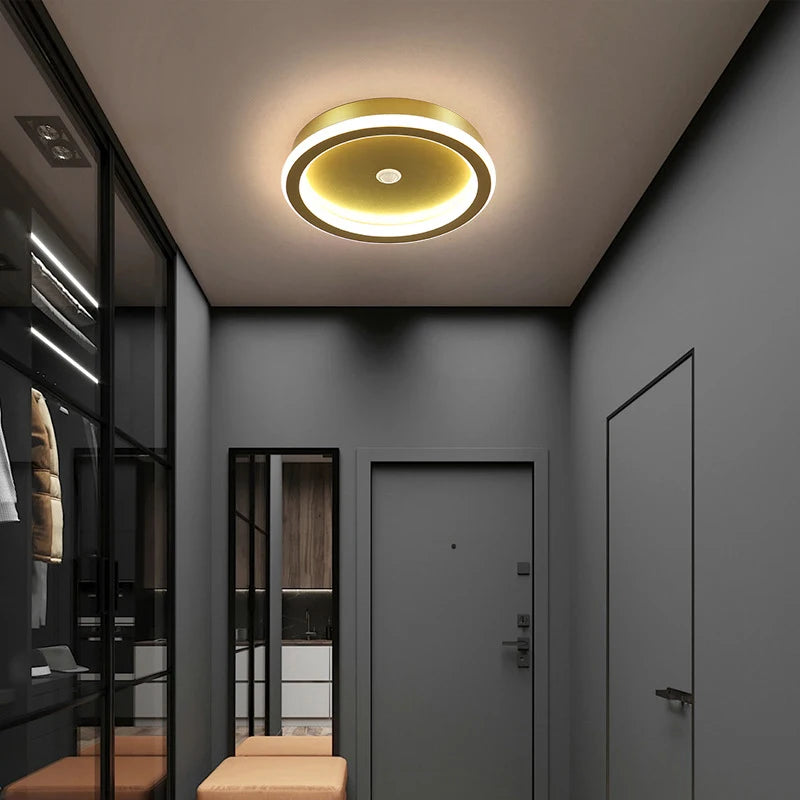 plafonnier led à induction avec capteur de mouvement pour intérieur - vue 2 sur 12