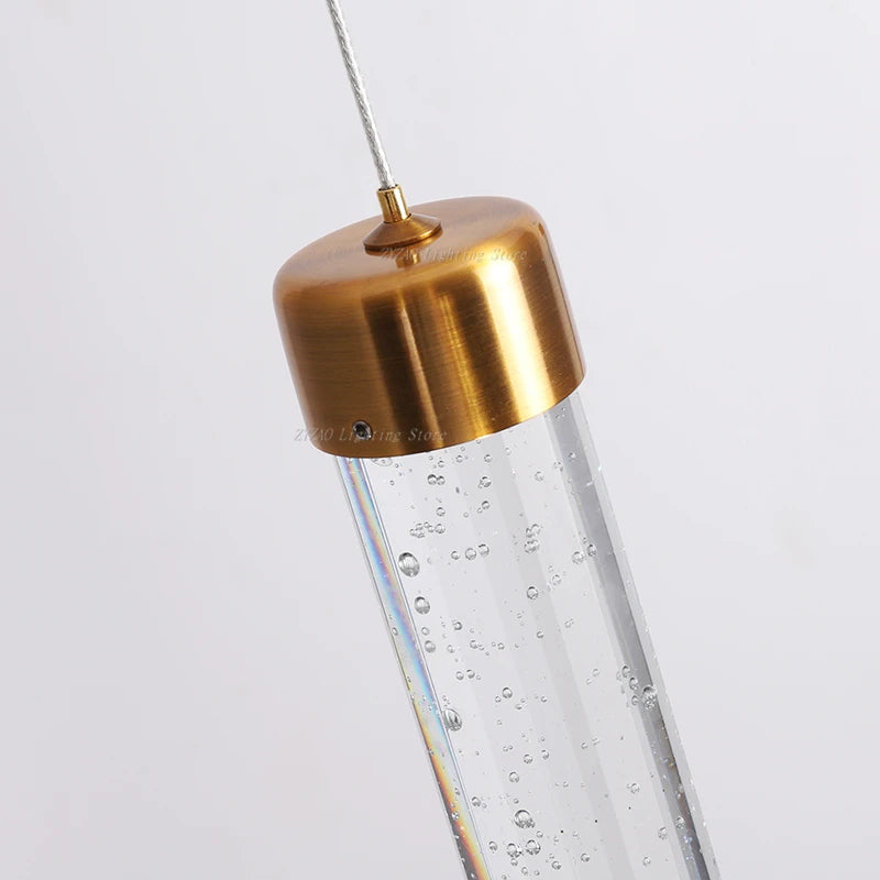 suspension moderne en cristal à bulles pour bars et cafés - vue 3 sur 9