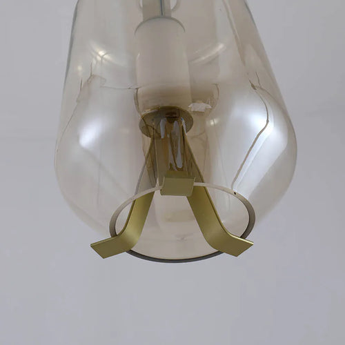 suspension vintage en verre design nordique créatif - vue 6 sur 10
