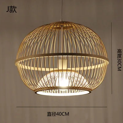 lustre en bambou style zen pour ambiance relaxante - vue 24 sur 29
