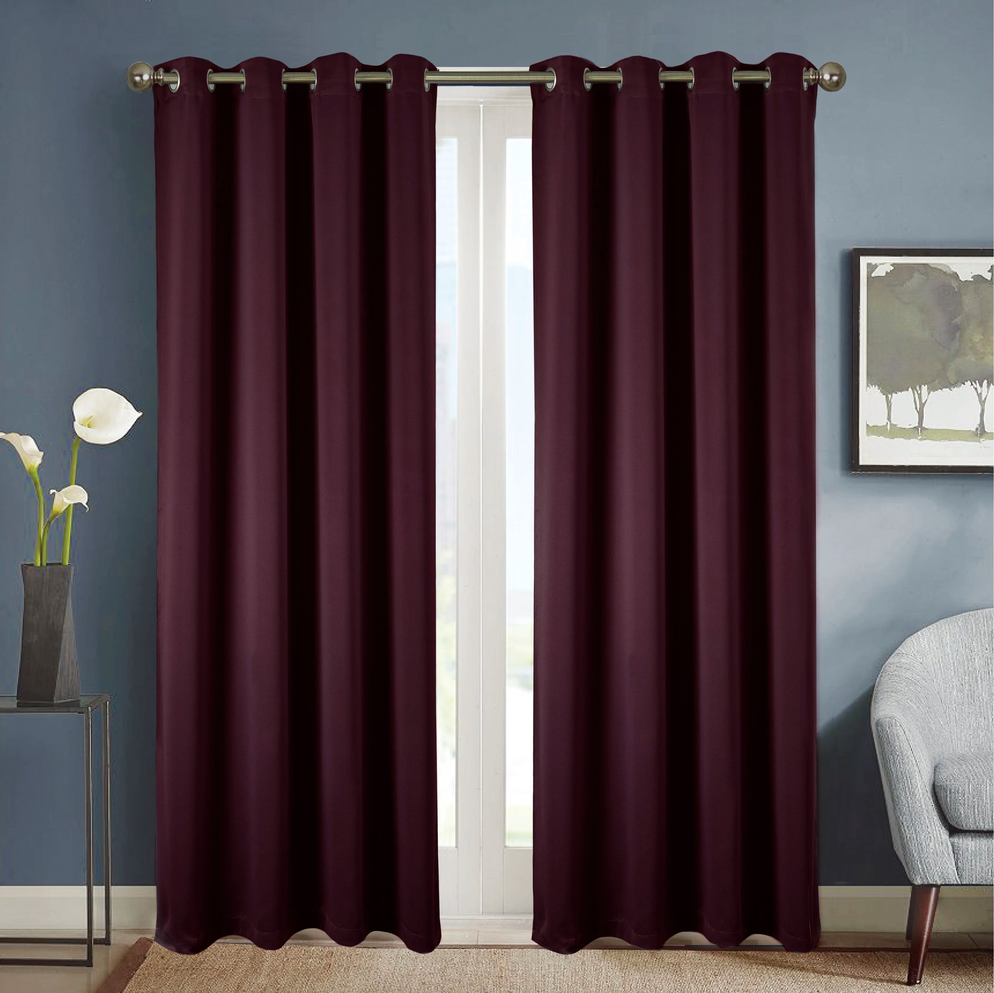 Rideau occultant moderne épais pour salon chambre fenêtre - vue 7 sur 12
