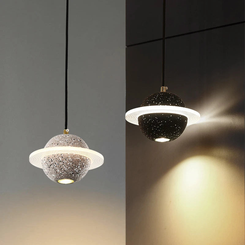 suspension modernes en ciment led pour restaurant barre lumineuse - vue 1 sur 23