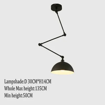 suspension nordique pliable en aluminium avec bras long led - vue 10 sur 17