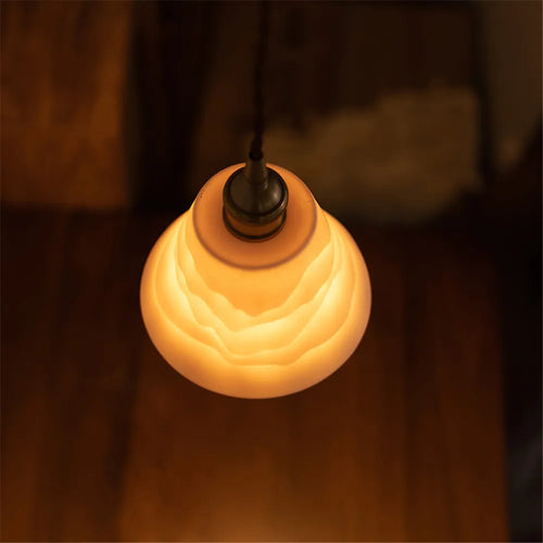 loft style antique led luminaire en laiton céramique rétro - vue 6 sur 6