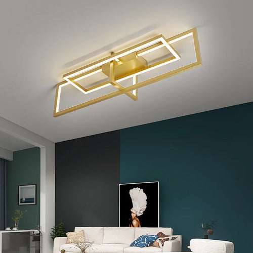 lustre moderne à led minimaliste en acrylique pour plafond - vue 3 sur 6
